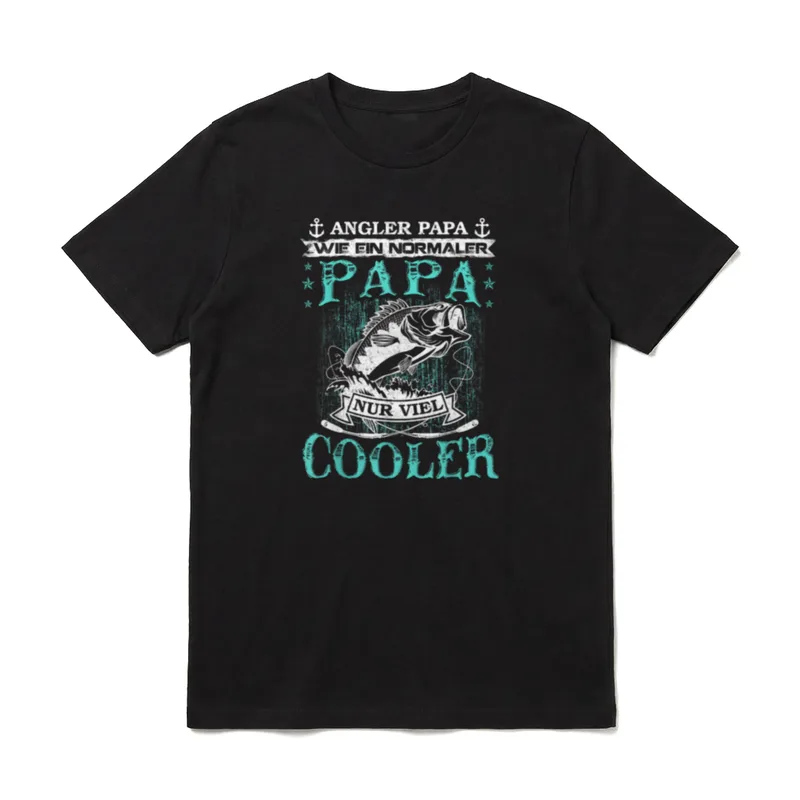 T-Shirt Angeln lustig – Klassisches T-Shirt in Schwarz