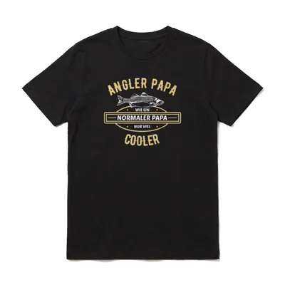 Angler Papa Vatertag Vater T-Shirt – Klassisches T-Shirt in Schwarz
