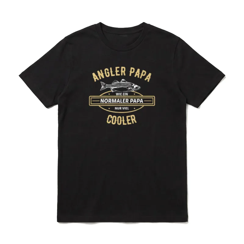 Angler Papa Vatertag Vater T-Shirt – Klassisches T-Shirt in Schwarz