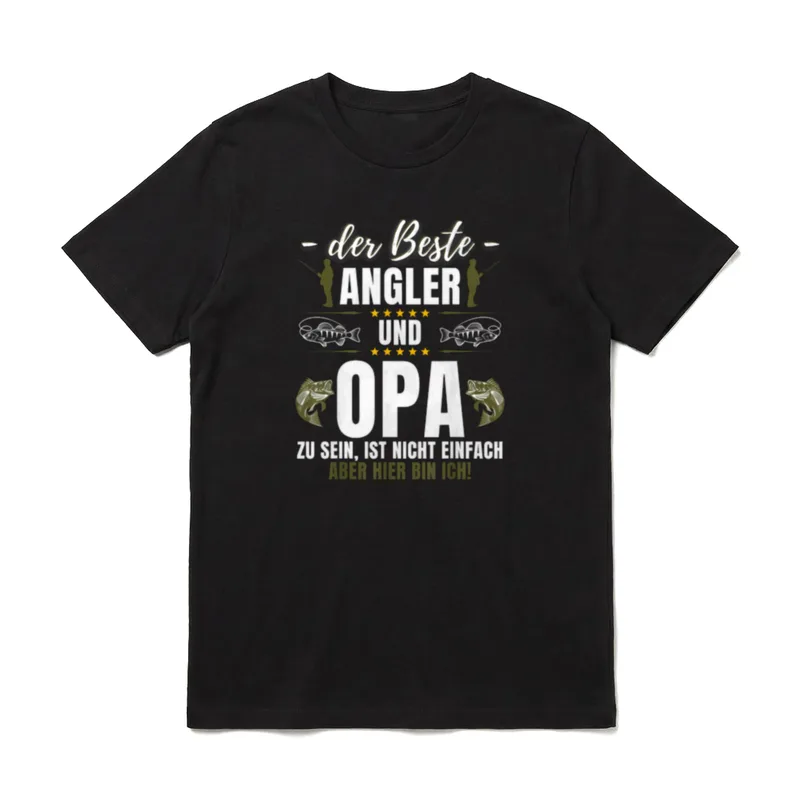 Lustiges Angel Angeln Fischen T-Shirt – Klassisches T-Shirt in Schwarz