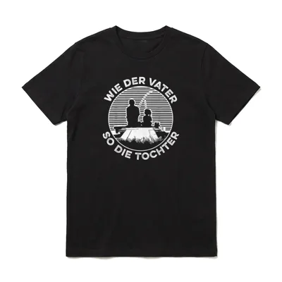 Angler Wie der Vater T-Shirt – Klassisches T-Shirt in Schwarz
