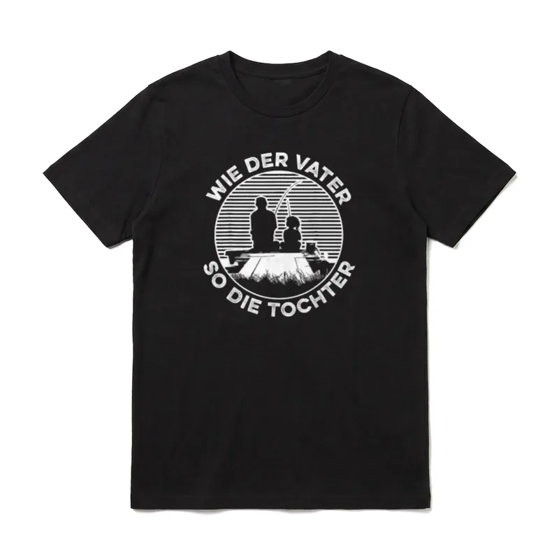 Angler Wie der Vater T-Shirt – Klassisches T-Shirt in Schwarz