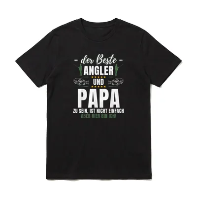 Lustiges Angel Angeln Fischen T-Shirt – Klassisches T-Shirt in Schwarz