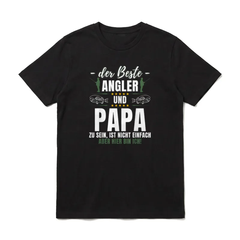 Lustiges Angel Angeln Fischen T-Shirt – Klassisches T-Shirt in Schwarz