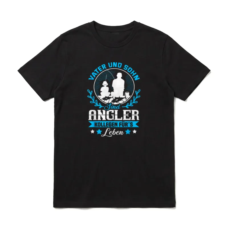 Lustige Fischer Angel Ausrüstung T-Shirt – Klassisches T-Shirt in Schwarz