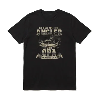 Angler Opa Angel Ich T-Shirt – Klassisches T-Shirt in Schwarz