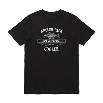 Angler Papa Wie Ein Normaler T-Shirt – Klassisches T-Shirt in Schwarz