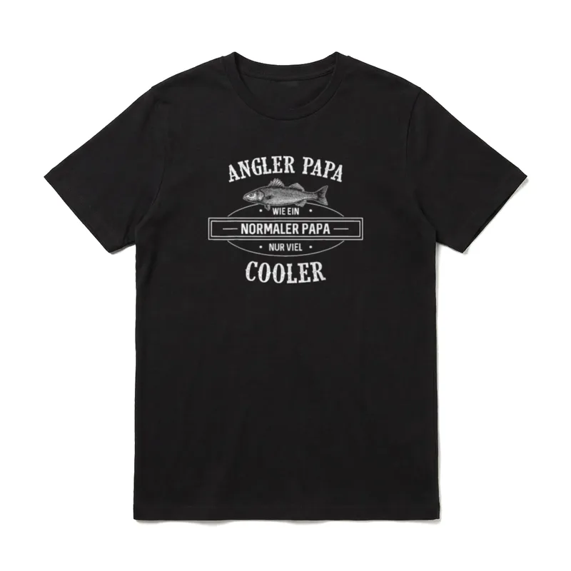 Angler Papa Wie Ein Normaler T-Shirt – Klassisches T-Shirt in Schwarz
