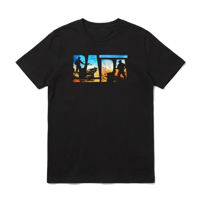 Angler Papa Vatertag Fischen Angeln T-Shirt – Klassisches T-Shirt in Schwarz