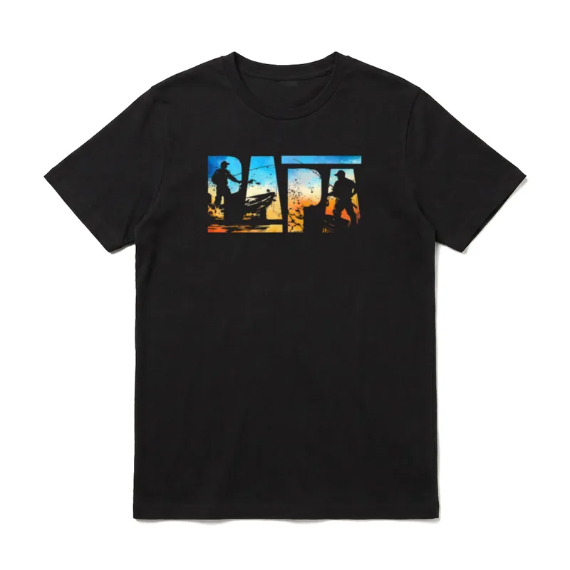 Angler Papa Vatertag Fischen Angeln T-Shirt – Klassisches T-Shirt in Schwarz