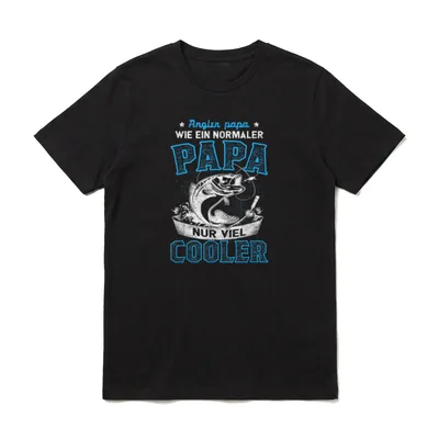 Fisch Angler Vatertagsgeschenk Vater T-Shirt – Klassisches T-Shirt in Schwarz