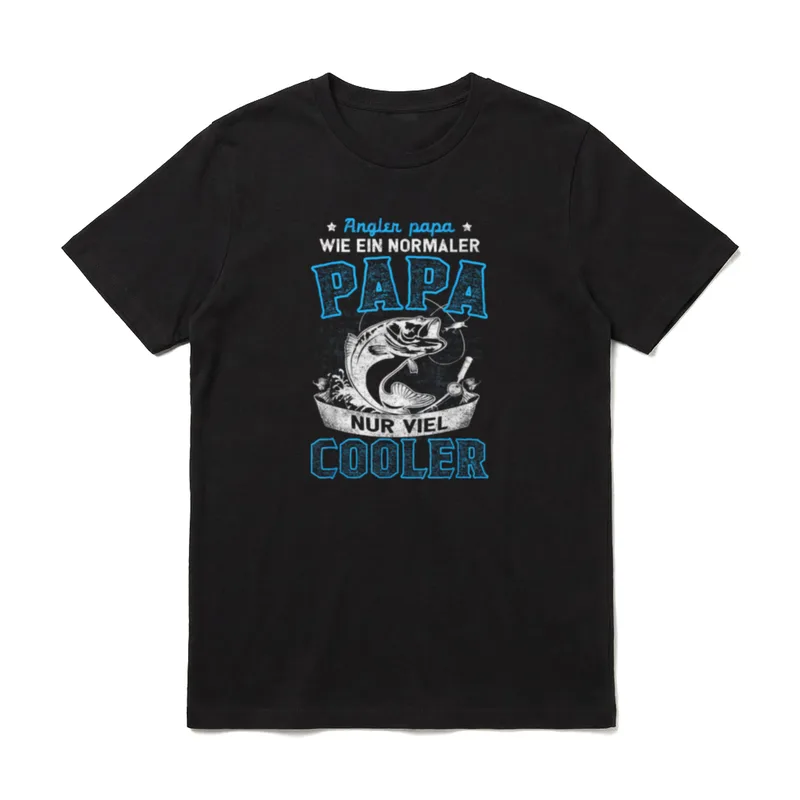 Fisch Angler Vatertagsgeschenk Vater T-Shirt – Klassisches T-Shirt in Schwarz