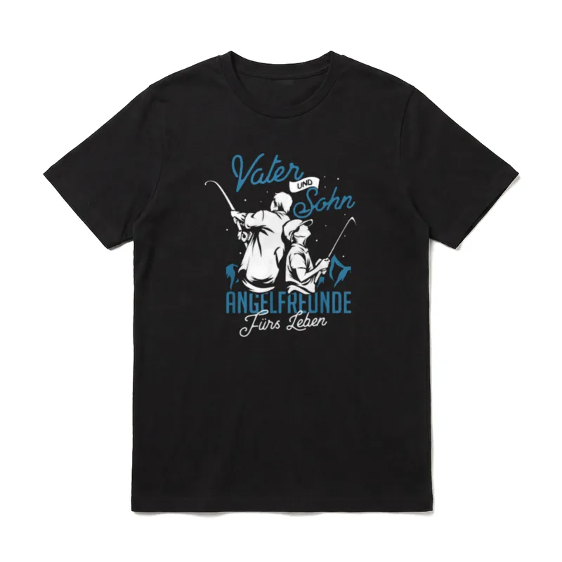 Vater Sohn Angelfreunde Fürs T-Shirt – Klassisches T-Shirt in Schwarz