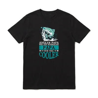 Angler Papa Cooler Vater T-Shirt – Klassisches T-Shirt in Schwarz