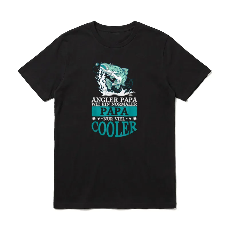 Angler Papa Cooler Vater T-Shirt – Klassisches T-Shirt in Schwarz