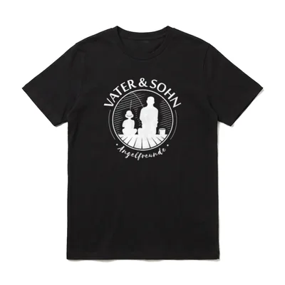 Vater Und Sohn Angelpartner T-Shirt – Klassisches T-Shirt in Schwarz