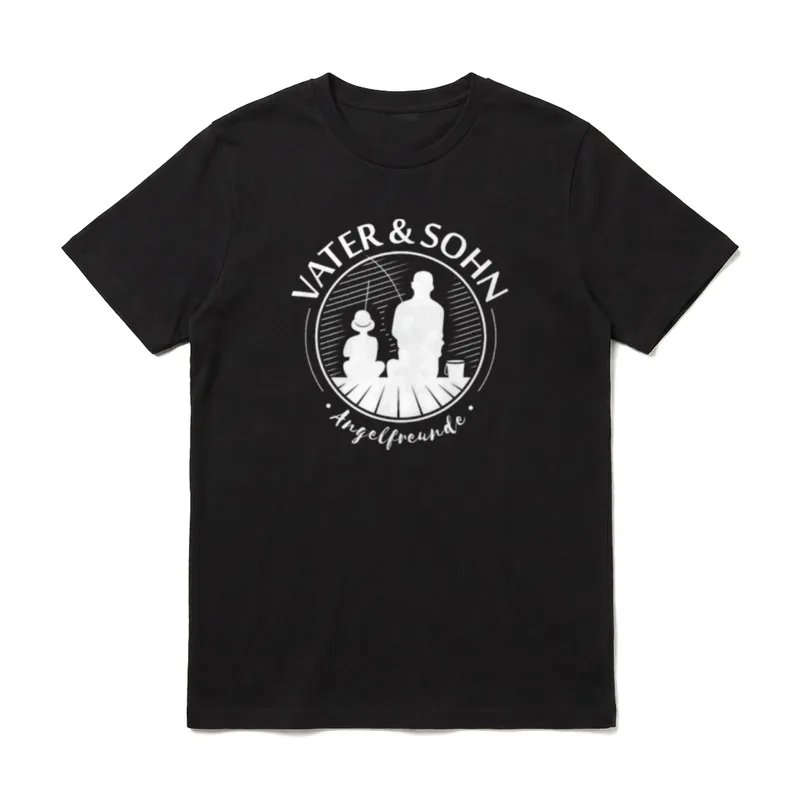 Vater Und Sohn Angelpartner T-Shirt – Klassisches T-Shirt in Schwarz