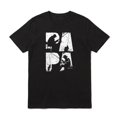 Angler Papa Vatertag Fischen T-Shirt – Klassisches T-Shirt in Schwarz