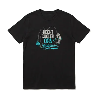 Hecht Angeln Hecht Cooler T-Shirt – Klassisches T-Shirt in Schwarz