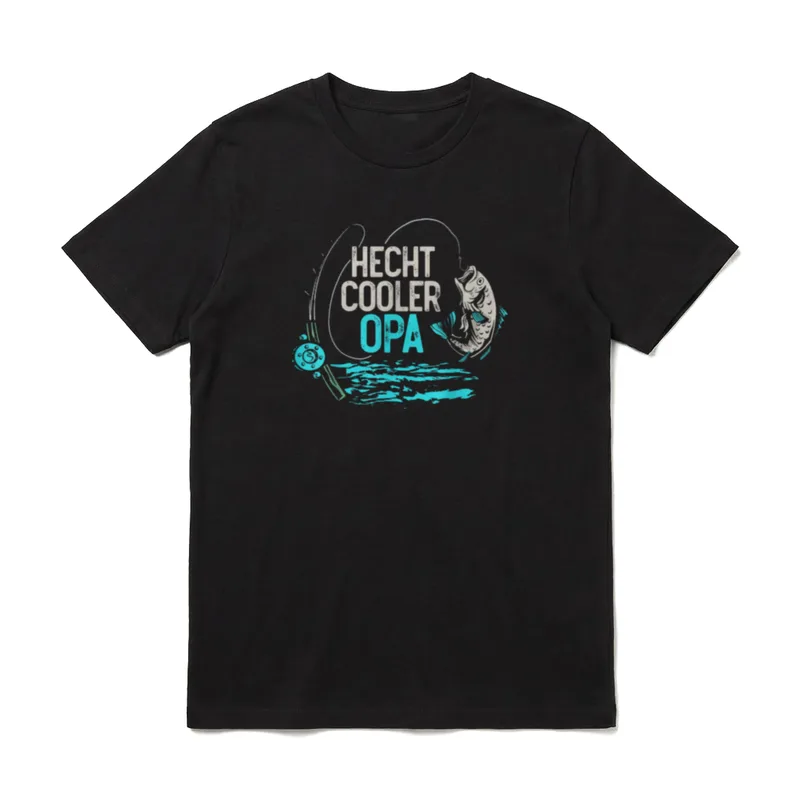 Hecht Angeln Hecht Cooler T-Shirt – Klassisches T-Shirt in Schwarz