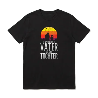 Wie Der Vater so T-Shirt – Klassisches T-Shirt in Schwarz