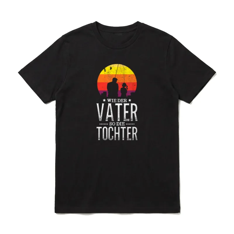 Wie Der Vater so T-Shirt – Klassisches T-Shirt in Schwarz