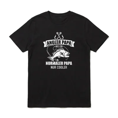 Angeln Angler Papa cooler T-Shirt – Klassisches T-Shirt in Schwarz