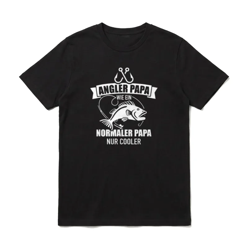 Angeln Angler Papa cooler T-Shirt – Klassisches T-Shirt in Schwarz