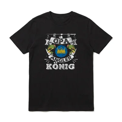 König Spruch Lustig Angeln T-Shirt – Klassisches T-Shirt in Schwarz