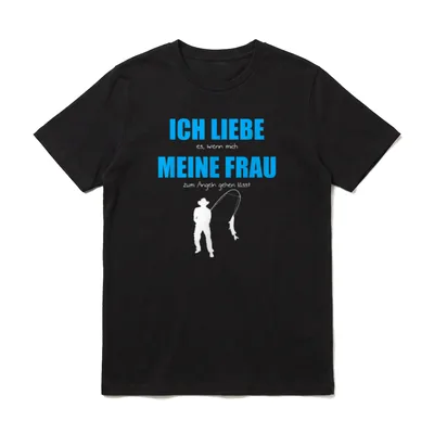 Hochzeitstag Angler Papa Bester T-Shirt – Klassisches T-Shirt in Schwarz