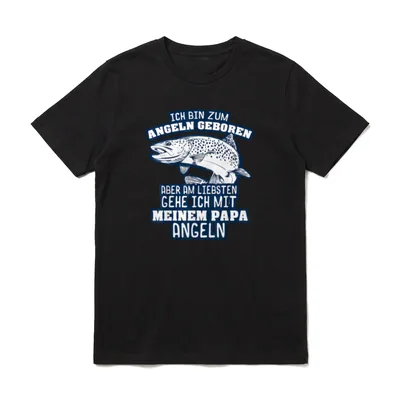 Angler Vater und Sohn Angeln T-Shirt – Klassisches T-Shirt in Schwarz