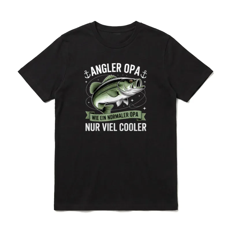 Angler Opa Wie EIN Normaler T-Shirt – Klassisches T-Shirt in Schwarz