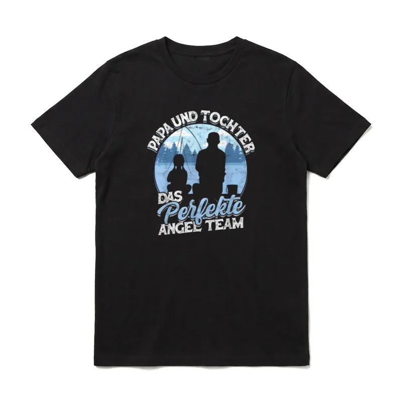 Papa & Tochter Das Perfekte Angel T-Shirt – Klassisches T-Shirt in Schwarz