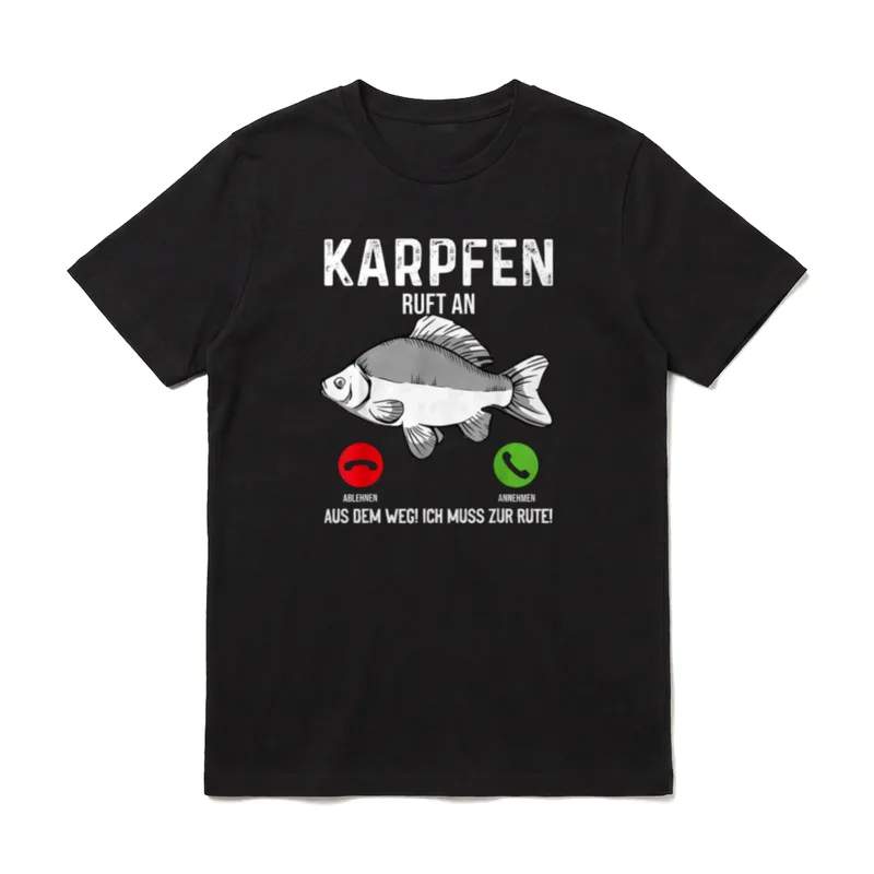 Karpfen Angeln I Lustiger T-Shirt – Klassisches T-Shirt in Schwarz