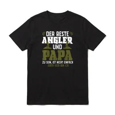 Der Beste Angler Angeln T-Shirt – Klassisches T-Shirt in Schwarz