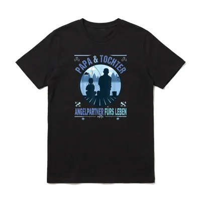 Papa Und Tochter Angelpartner T-Shirt – Klassisches T-Shirt in Schwarz