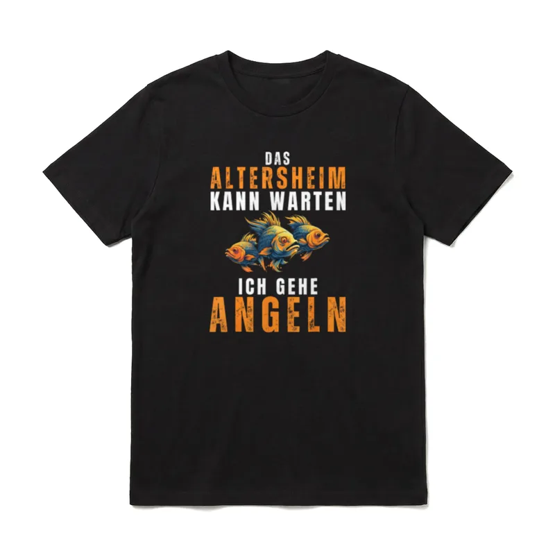 Ich Geh Angeln T-Shirt – Klassisches T-Shirt in Schwarz