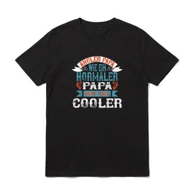 Angler Papa viel cooler T-Shirt – Klassisches T-Shirt in Schwarz