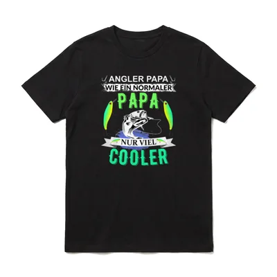 Fisch Angler Angeln Fischen T-Shirt – Klassisches T-Shirt in Schwarz
