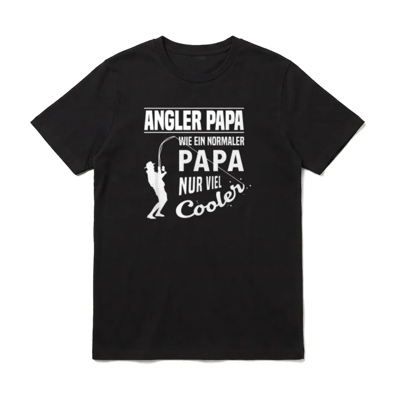 Angler Vater & Tochter T-Shirt – Klassisches T-Shirt in Schwarz