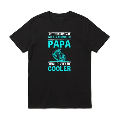 Angler Papa Wie T-Shirt – Klassisches T-Shirt in Schwarz