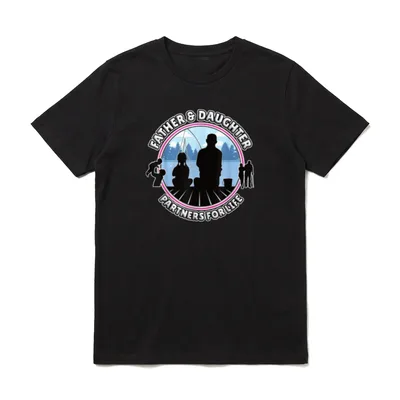 Vatertag Tochter Papa Opa T-Shirt – Klassisches T-Shirt in Schwarz