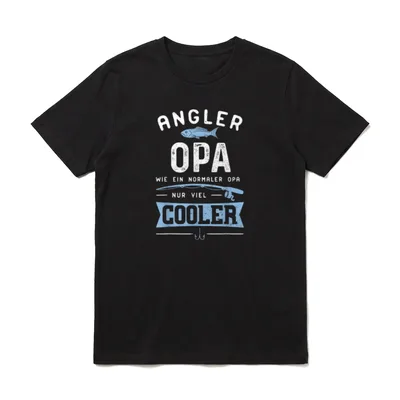 Großvater Angler Opa Wie T-Shirt – Klassisches T-Shirt in Schwarz