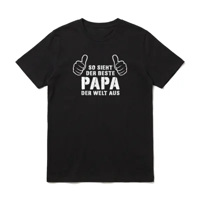 Bester Papa Der Welt Vatertag T-Shirt – Klassisches T-Shirt in Schwarz