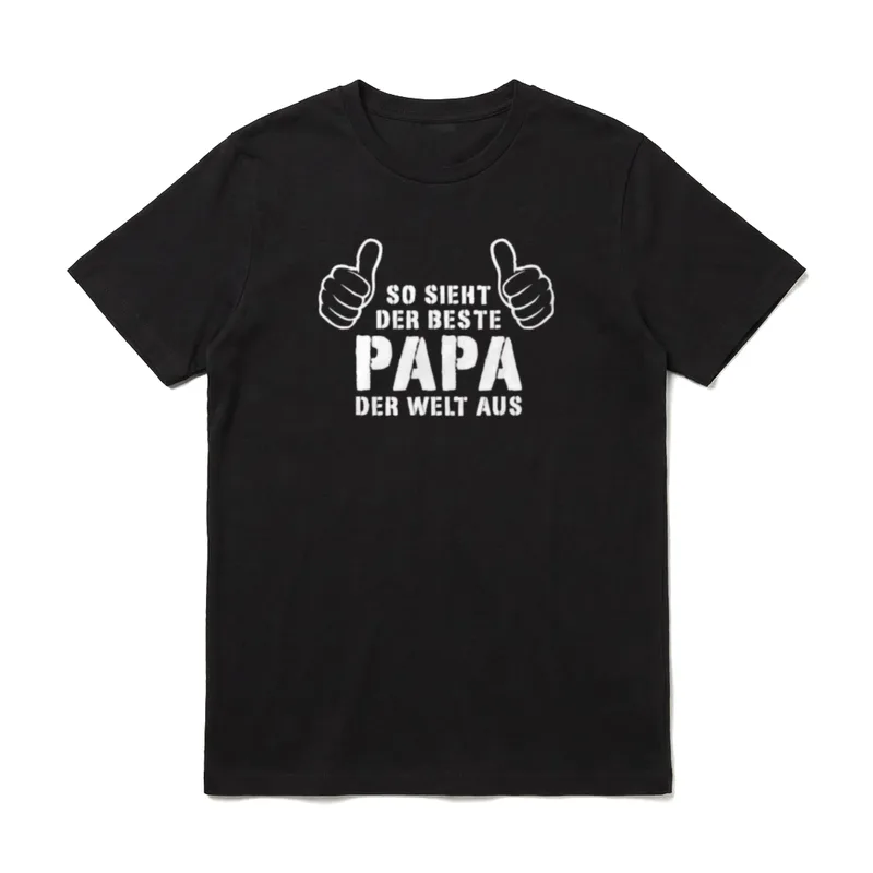 Bester Papa Der Welt Vatertag T-Shirt – Klassisches T-Shirt in Schwarz