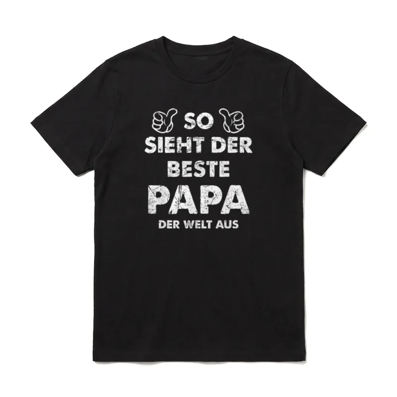 Papa Spruch Lustiges So T-Shirt – Klassisches T-Shirt in Schwarz