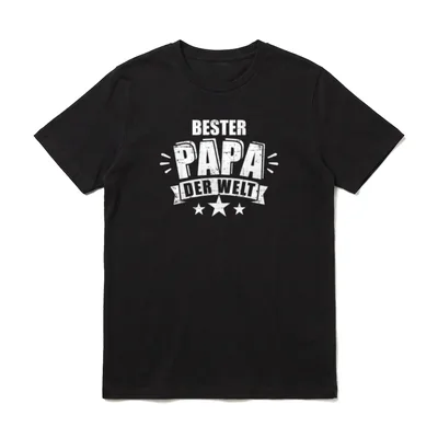 Bester Papa der Welt T-Shirt – Klassisches T-Shirt in Schwarz