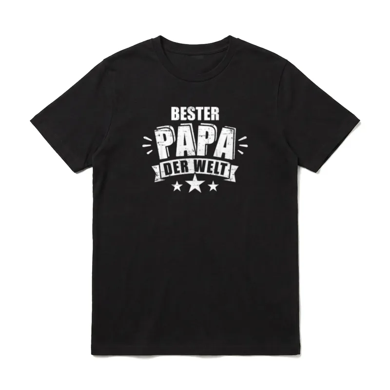 Bester Papa der Welt T-Shirt – Klassisches T-Shirt in Schwarz