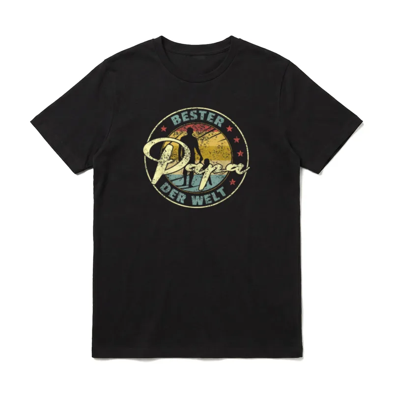 Vatertag Bester Papa T-Shirt – Klassisches T-Shirt in Schwarz
