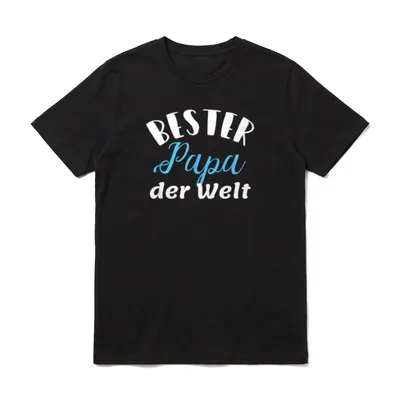 Bester Papa der Welt T-Shirt – Klassisches T-Shirt in Schwarz